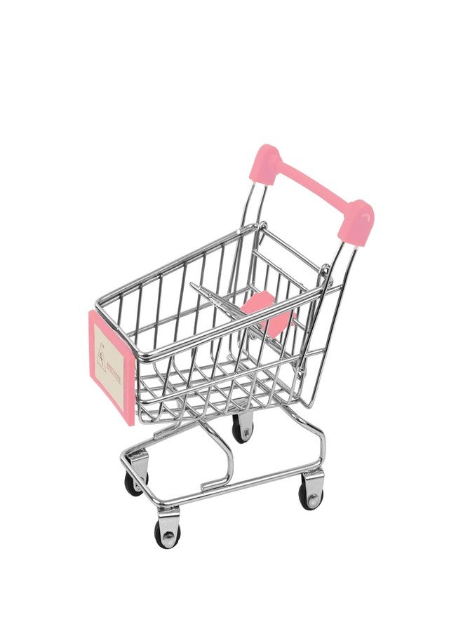 Spillbox Mini Supermarket Shopping Cart Trolley Mini Cart Baby Toy Trolley, Wonderful Gift and Toy for Children - (Pink) - Image 1